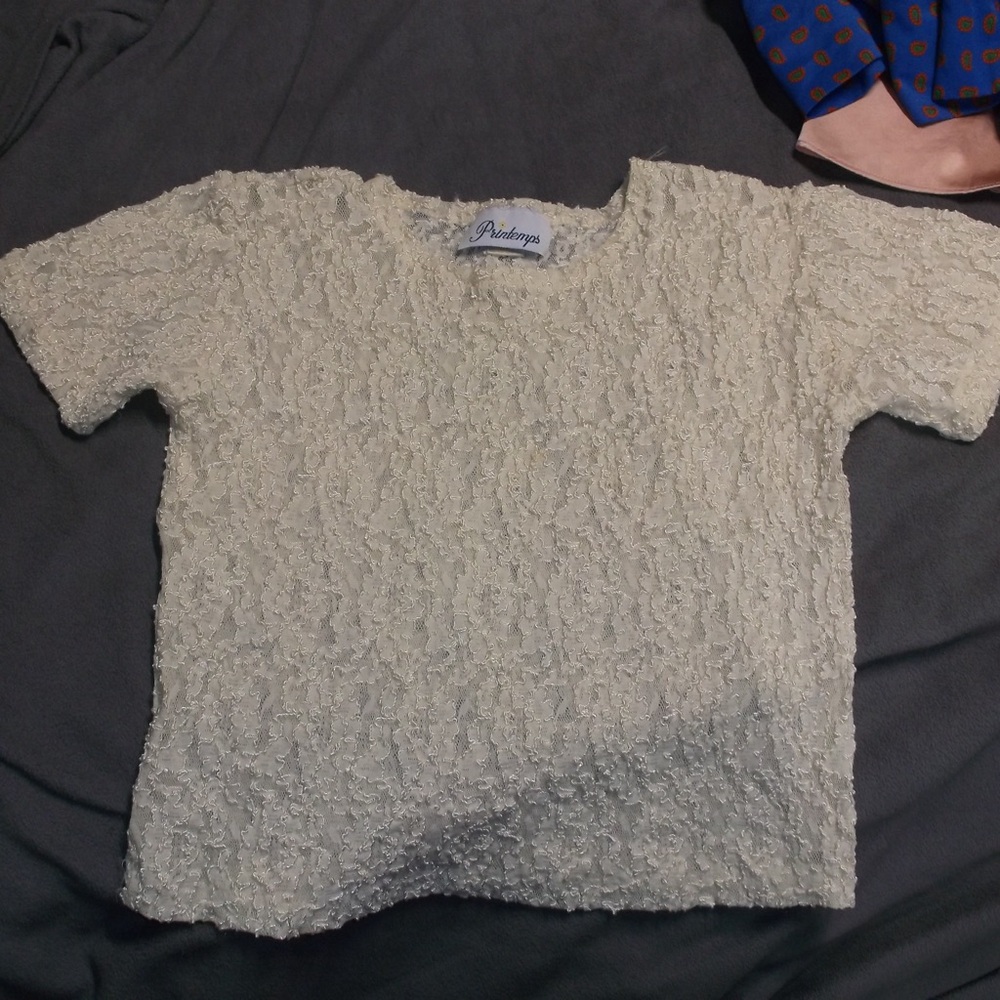 vintage embellished tee